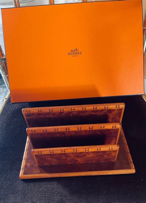 hermes desk set|authentic Hermes desk accessories.